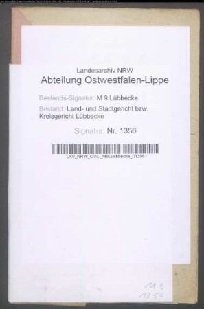 Erblasser: Wahrmann, Johanne Ernestine, geb. Lüning: