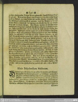 Elixir Polychrestum Mulierum