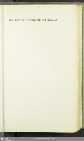 Die Gräfin Karoline Esterhazy