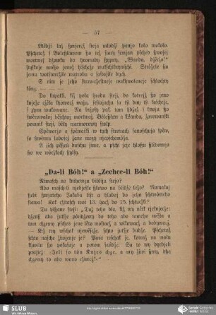 "Da-li Bóh!" a "Zechce-li Bóh!"
