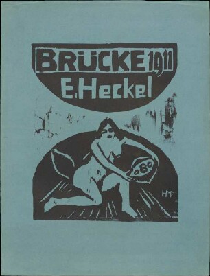 Brücke 1911 E. Heckel - Kniender Akt mit Schale
