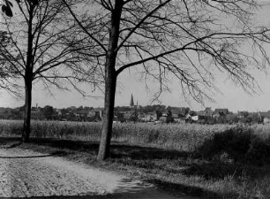 Mecklenburg-Vorpommern. Herbststimmung. Blick auf die Inselstadt Malchow.