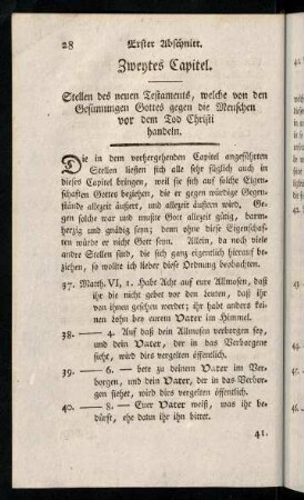 28-58, Zweytes Capitel