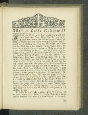 Fürstin Luise Radziwill