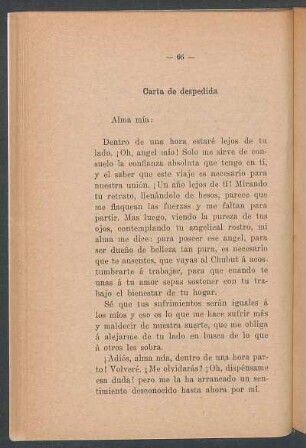 Carta de despedida