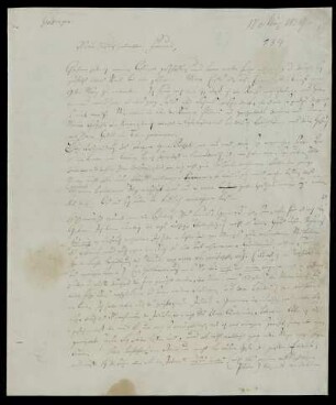 Nr. 139: Brief von Karl Otfried Müller an Adolf Schöll, Göttingen, 17.3.1839