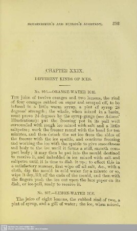 Chapter XXIX. Different kinds of Ices