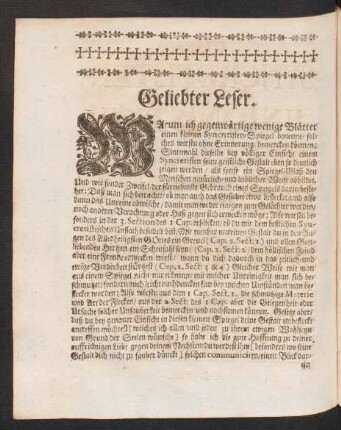 Geliebter Leser.