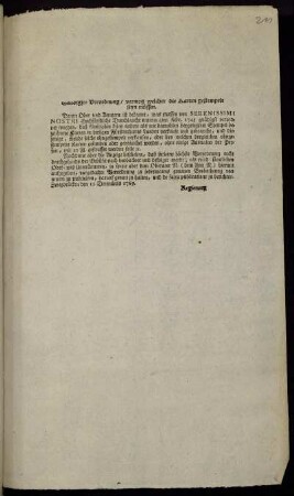 Gnädigste Verordnung, vermög welcher die Karten gestempelt seyn müssen : Zweybrücken den 12 Decembris 1769.