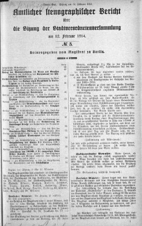No. 5, 12.02.1914