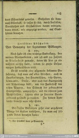 Zwölfter Abschnitt. Von Benutzung der sogenannten Büklaugen