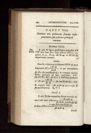 Caput VIII. Continens tria problemata secundae classis particulari, sub posteriore principali contentae.
