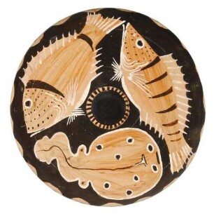 Fischteller mit diversen Fischen