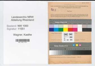 Entnazifizierung Kaethe Wagner, geb. 16.05.1893 ()