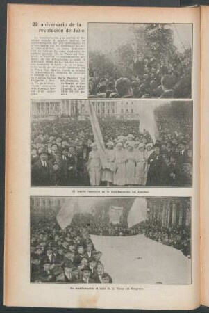 26° aniversario de la revolución de Julio