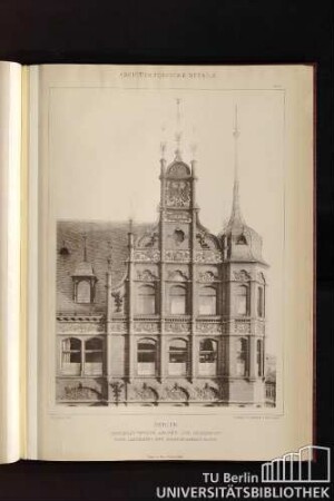 Tafel 68. Berlin. Geschaeftshaus Ascher und Muenchow, Ecke Leipziger- und Markgrafenstrasse