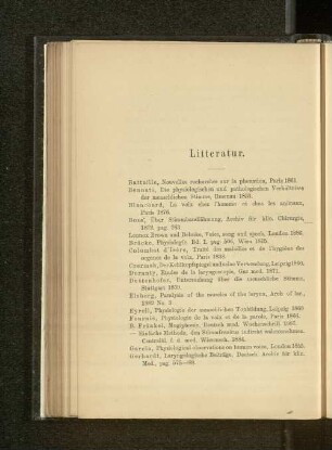 Litteratur.