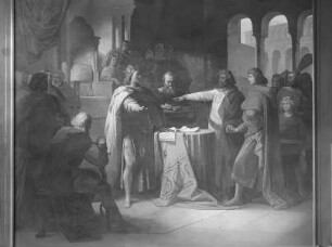 "Vaterländische Geschichtsgalerie": Hausvertrag zu Pavia..., im Jahre 1329