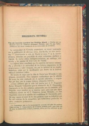 Bibliografía histórica : Vida del venerable sacerdote don Domingo Muriel