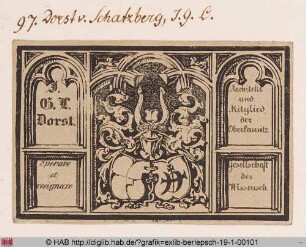 Exlibris des Leonard Dorst von Schatzberg