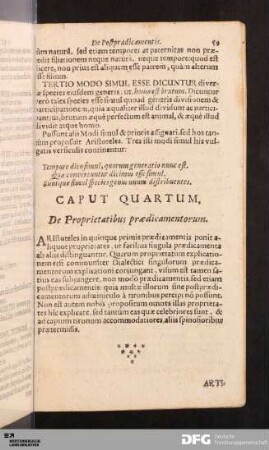 Caput Quartum.