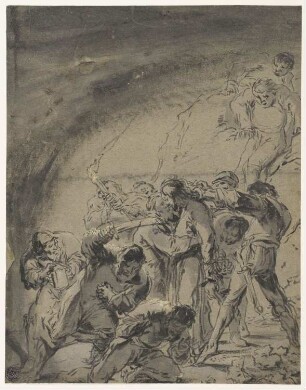 Gefangennahme Christi, Blatt 38 der Folge "Szenen aus dem Neuen Testament"