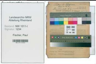 Entnazifizierung Paul Fischer , geb. 11.04.1899 (Technischer Angestellter)
