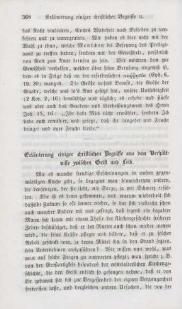 368-384 Erläuterung einiger christlichen Begriffe aus dem Verhältnisse zwischen Geist und Leib