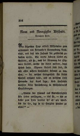 Neun und Neunzigster Abschnitt. Fernando stirbt