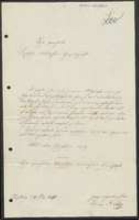 Brief von Franz Leo an Regensburgische Botanische Gesellschaft