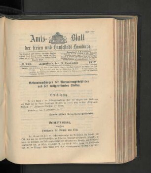No. 226, 8. September 1917