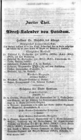 Hofstaat Sr. Majestät des Königs