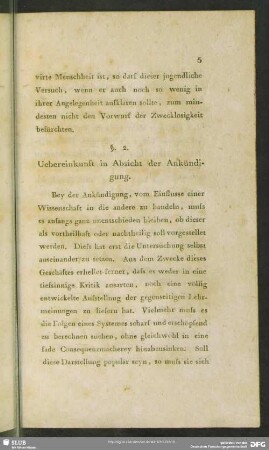 §. 2. Uebereinkunft in Absicht der Ankündigung