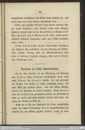Vortheile bei dieser Manipulation