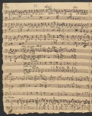 [Recitativo] (Evangelist) / Aria: Da hub er an