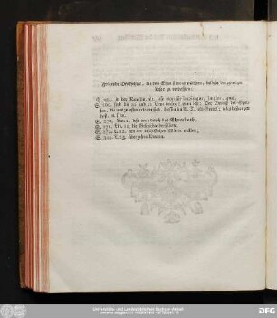 Folgende Druckfehler, die den Sinn ändern möchten, beliebe der geneigte Leser zu verbessern: