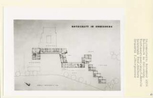 Botschaft in Godesberg, Bonn-Bad Godesberg (Diplomarbeit bei Kurt Dübbers): Grundriss 1. Obergeschoss 1:200