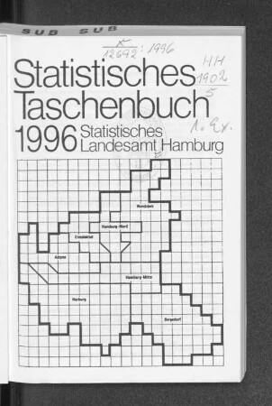 1996: Statistisches Taschenbuch // Statistisches Landesamt Hamburg