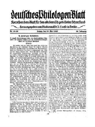 19/20: Heft 19/20
