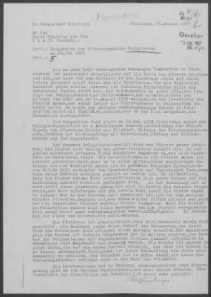 Feldstetten: Inspektionsbericht 1953