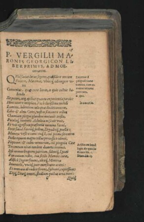 P. Vergilii Maronis Georgicon Liber Primus