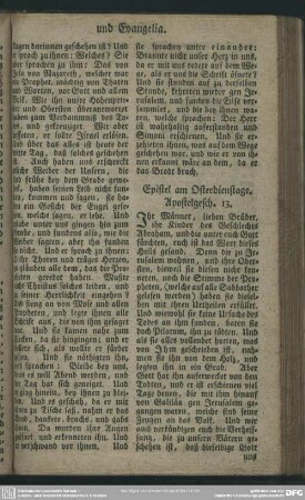 [Am Osterdienstage]