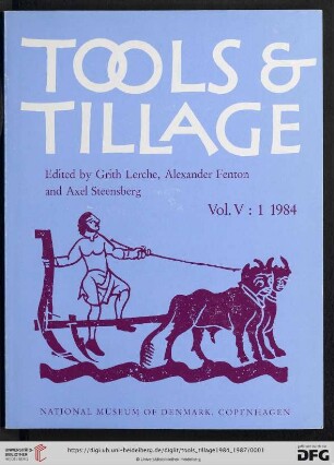 5: Tools & tillage: a journal on the history of the implements of cultivation and other agricultural processes