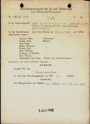 Schwedler, Hugo