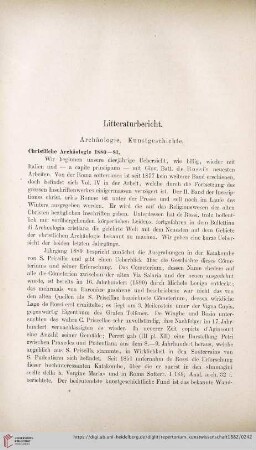 Literaturbericht
