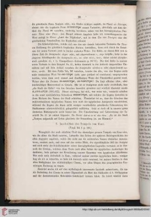 V. Inschriften des Tempels von Esne