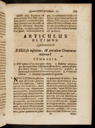 105-113, Articulus Ultimus