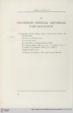 B. Ölgemälde, Pastelle, Aquarelle und Gouachen (Nr. 16-28)