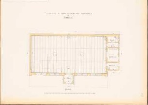 Königliches König-Wilhelms-Gymnasium, Breslau: Turnhalle: Grundriss