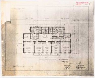 Wohnhaus Fritz Hess, Berlin-Dahlem Zum Projekt gehörend: Böhmer & Petrich, Haus Darré, Berlin-Dahlem. Umbau: Grundriss 1.OG 1:100